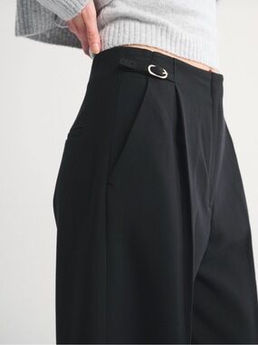 Abercrombie & Fitch Black Sloane Tailored Gold Hardware Pants